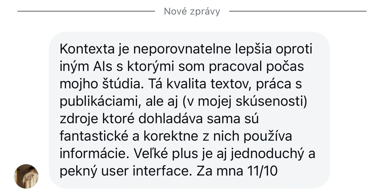 Kontexta recenze – zkušenosti studentů s AI na psaní bakalářek a diplomek 4
