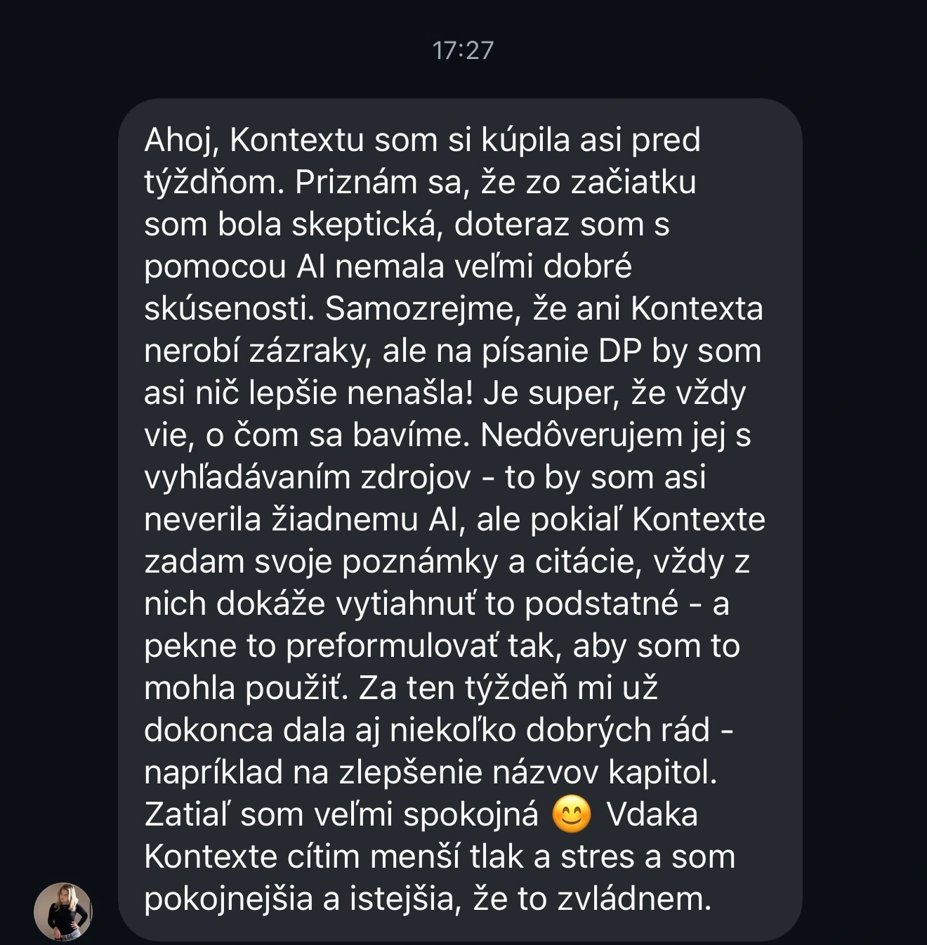 Kontexta recenze – zkušenosti studentů s AI na psaní bakalářek a diplomek 3