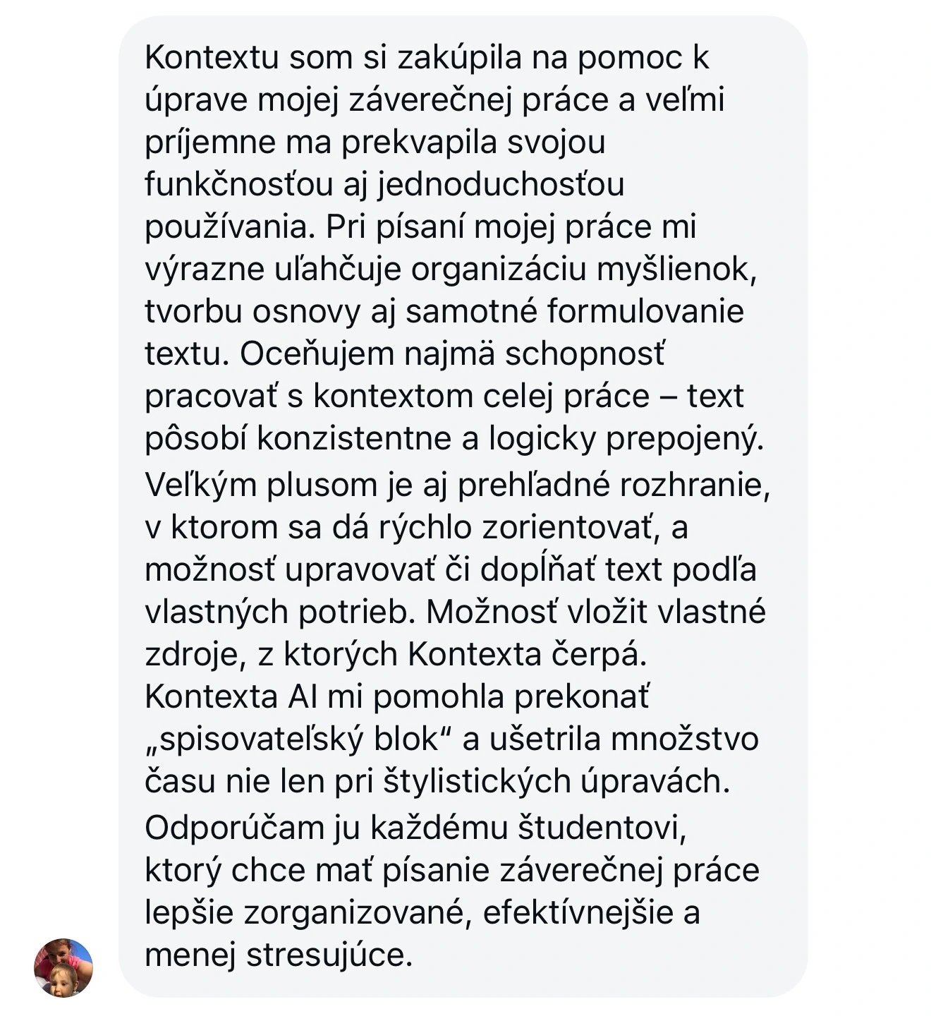 Kontexta recenze – zkušenosti studentů s AI na psaní bakalářek a diplomek 2